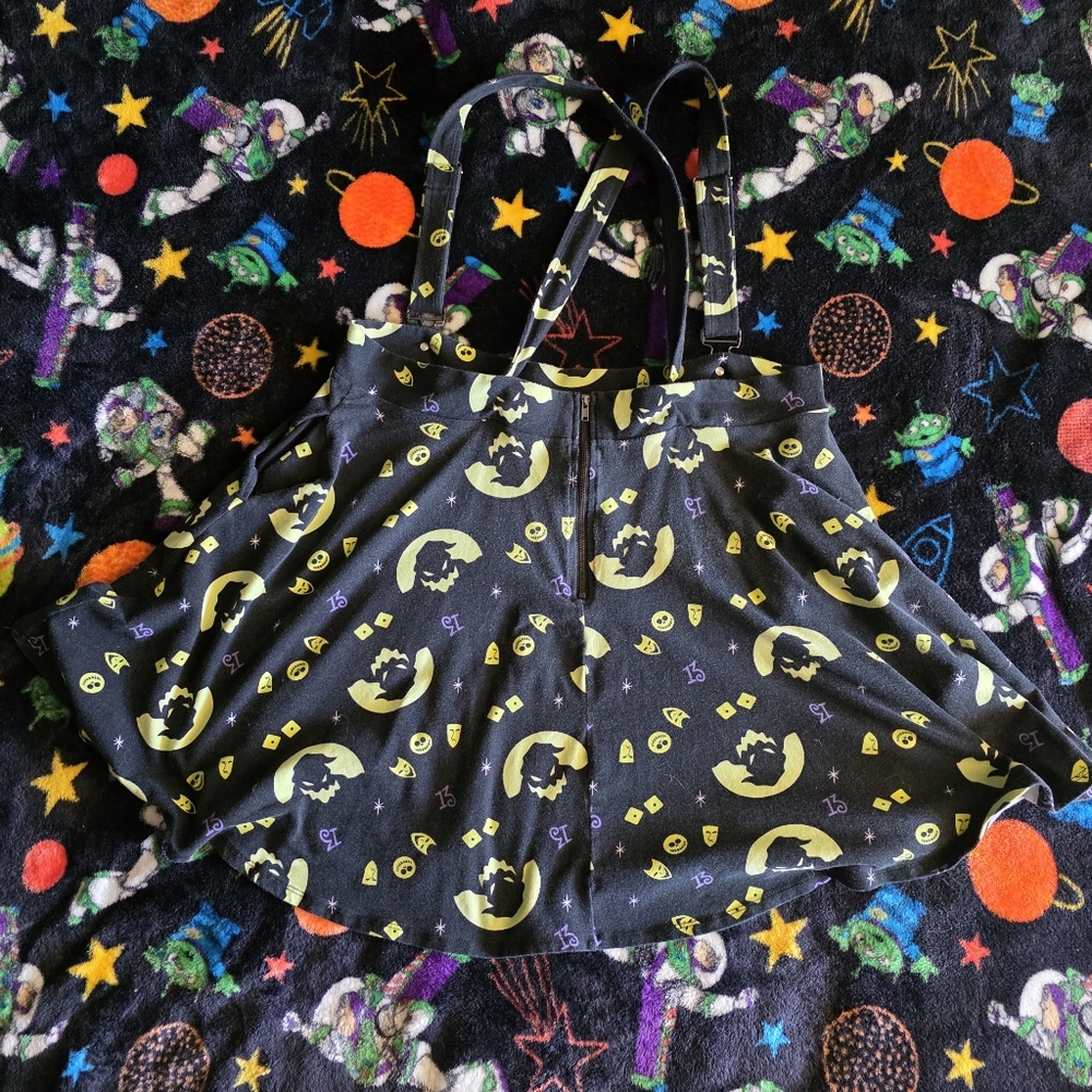 Hot Topic Disney The Nightmare Before Christmas Skirt Overalls Size 2 Plus Size